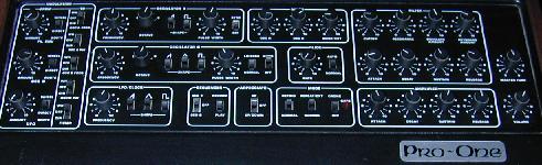 Picture of Pro-One front panel