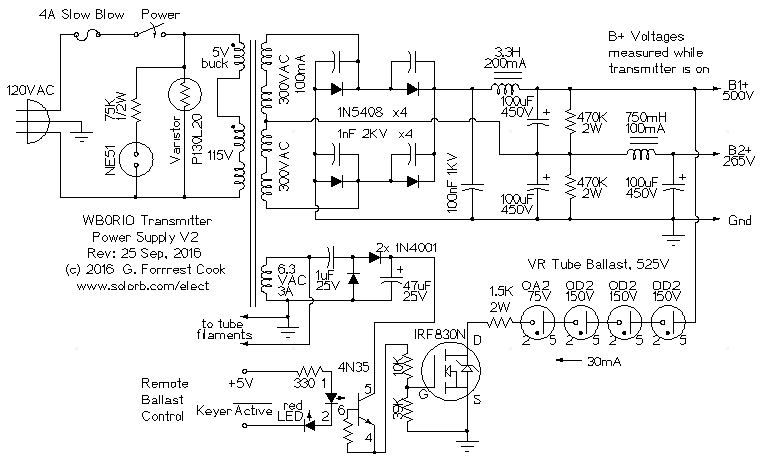 Ugly HV Power Supply schematic