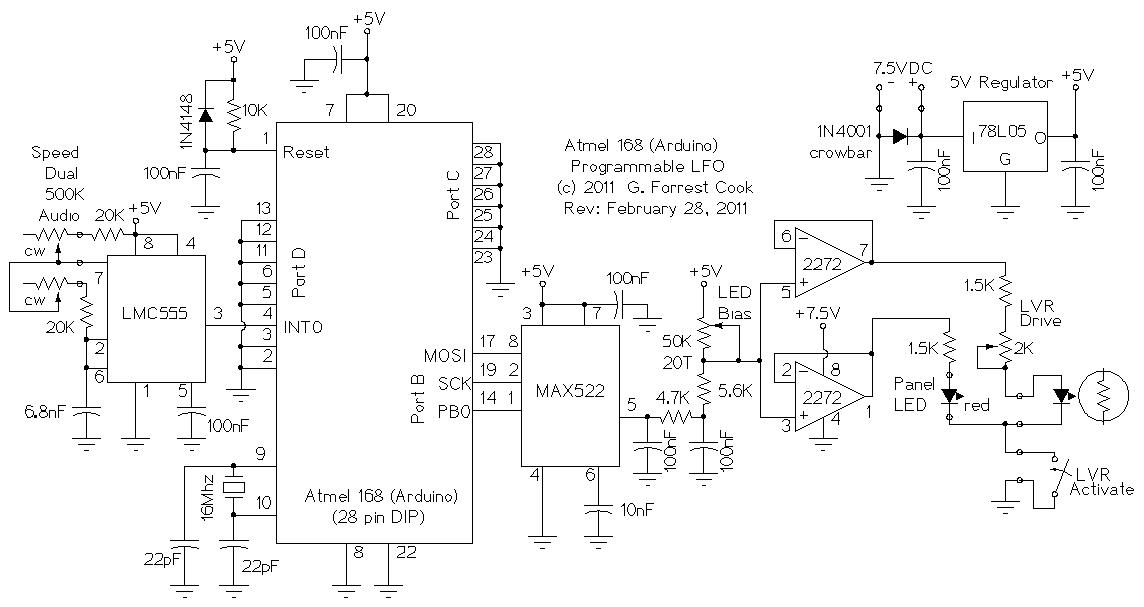 Arduino LFO Waveform Generator V2