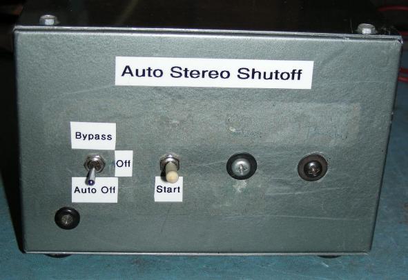 Front of Stereo Auto Shut-Off box