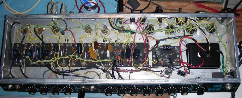 1972 Twin Reverb after cap job and new PT