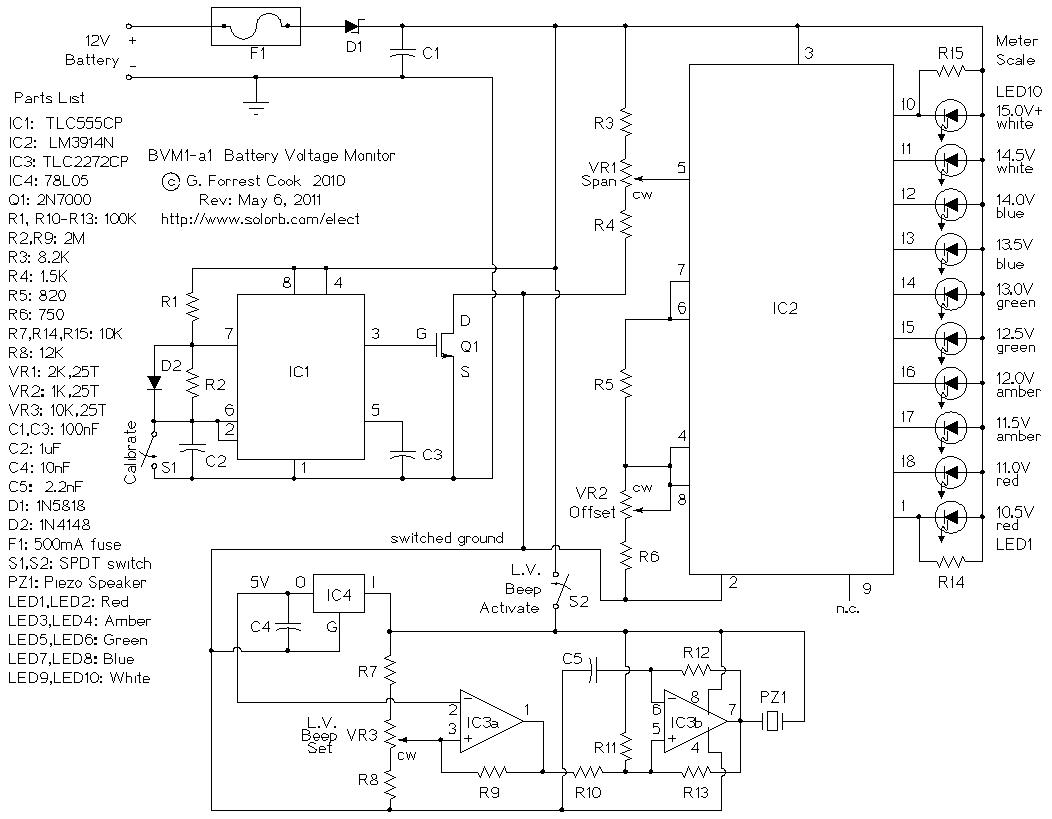BVM1 - 12 Volt Battery Voltage Monitor