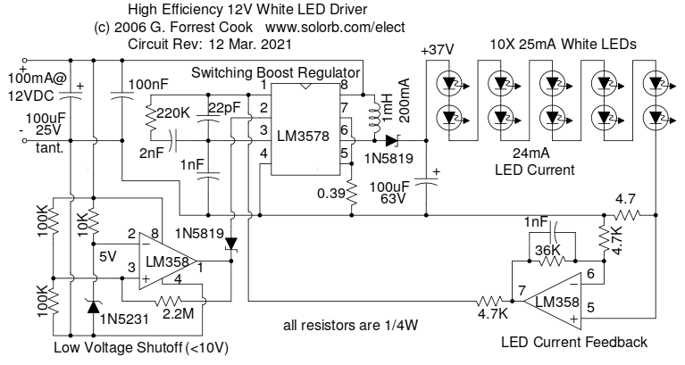 stamtavle tegnebog ingen forbindelse High Efficiency 12V White LED Driver