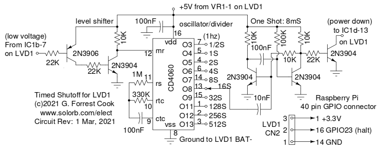 LVD1 timed shutoff schematic