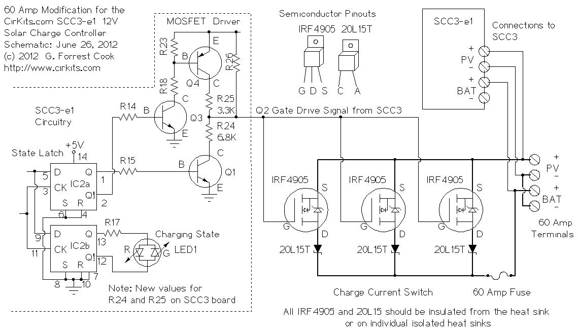 SCC3 60 Amp Modification Schematic