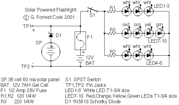 LED Utility Light Schematic