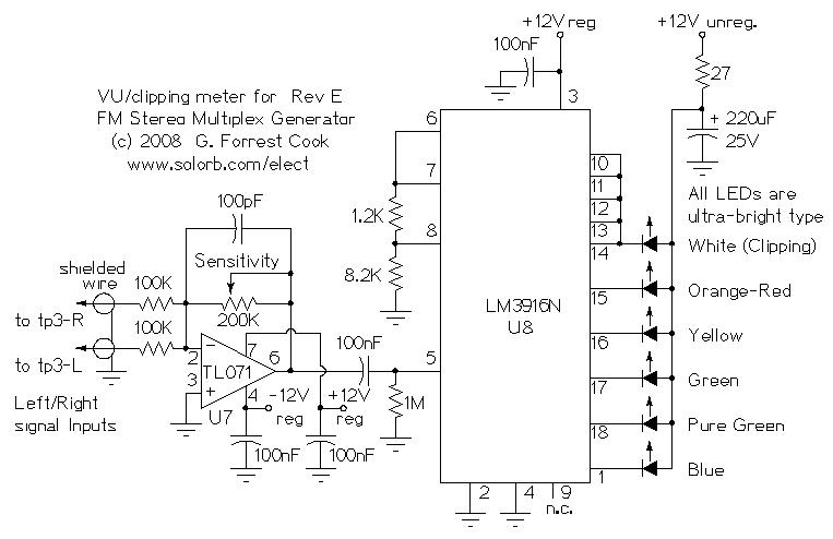 VU/Clipping Meter Schematic
