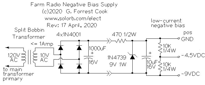 Farm Radio Negative Bias Schematic