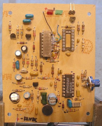 musical beat detector prototype PCB