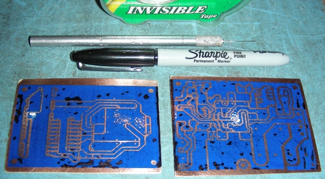 Clearing between the traces and patching holes