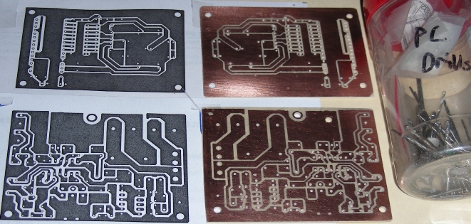 Drilling the PCB holes