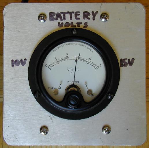 Expanded Scale Voltmeter front